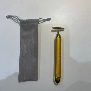 Yeamon T Shape Vibrating 24k Facial Massager with Pouch